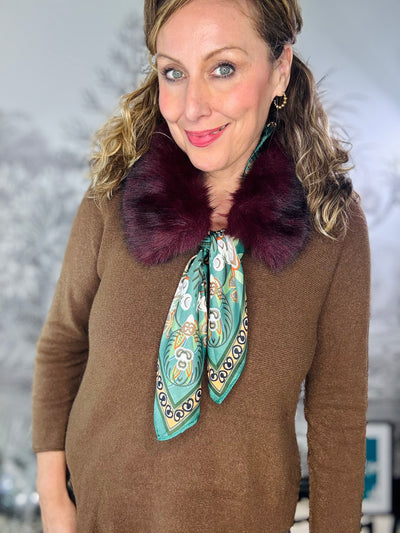 Ozara Faux Fur Collar & Scarf