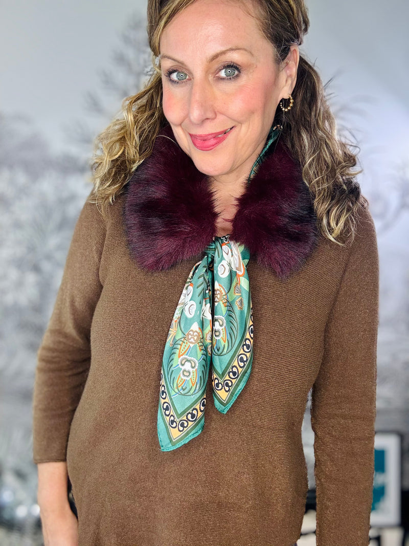 Ozara Faux Fur Collar & Scarf
