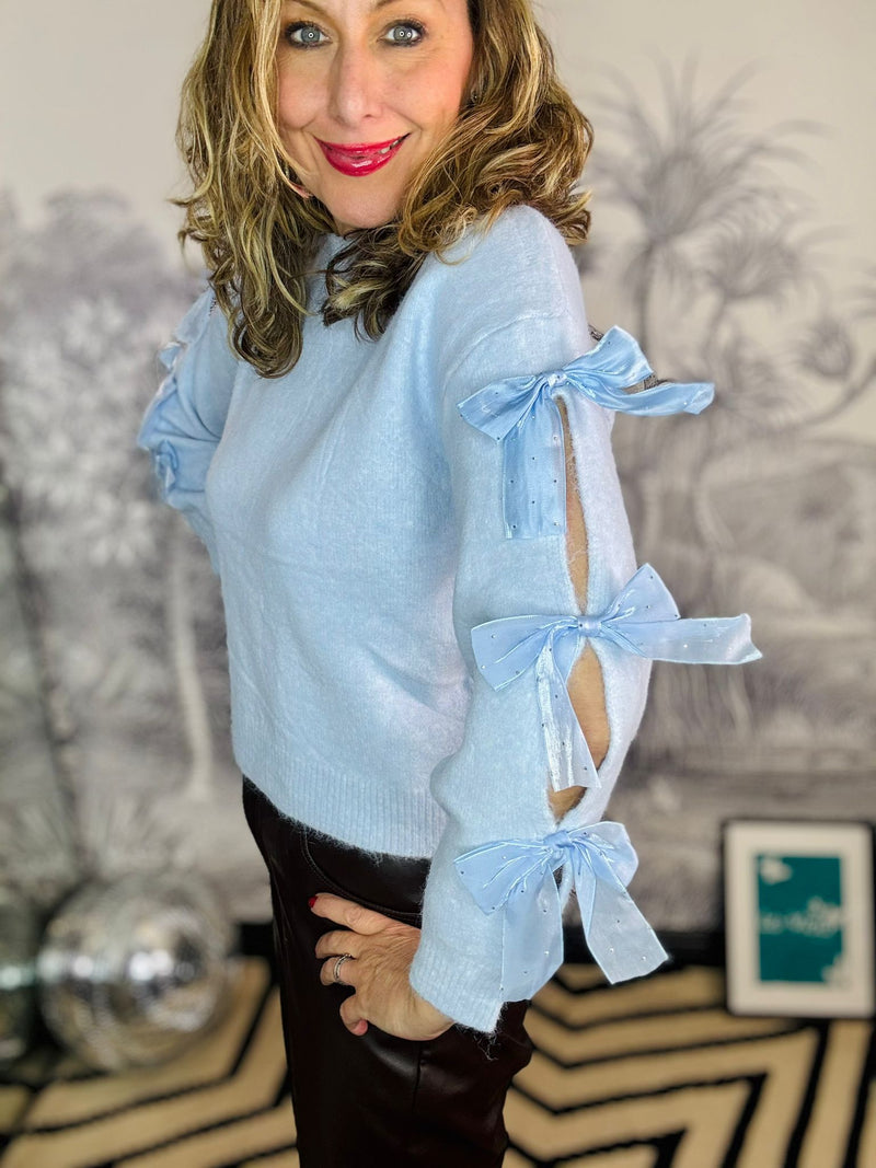Coco Bow Sleeve Jumper