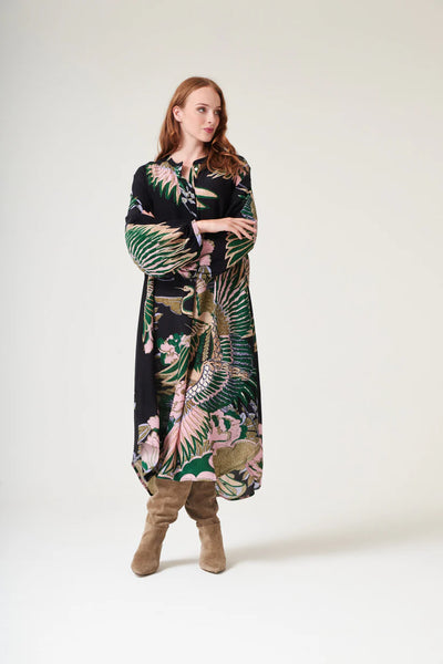 Crane Emerald Crepe Darcy Dress