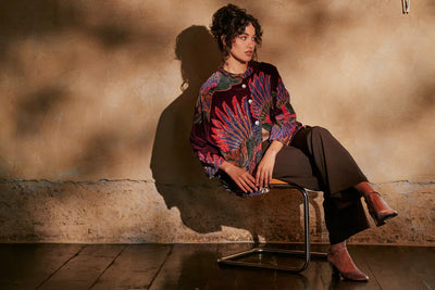 Crane Plum Velvet Jacket