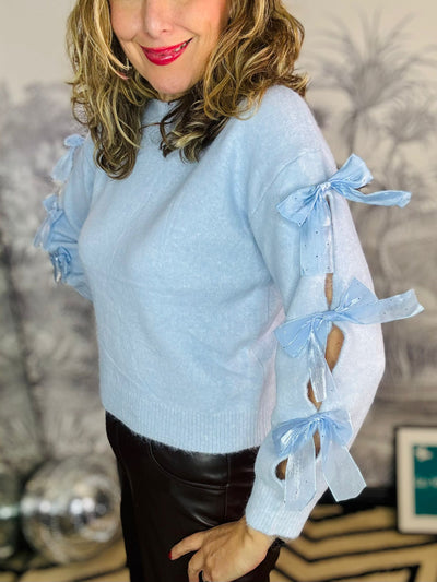 Coco Bow Sleeve Jumper