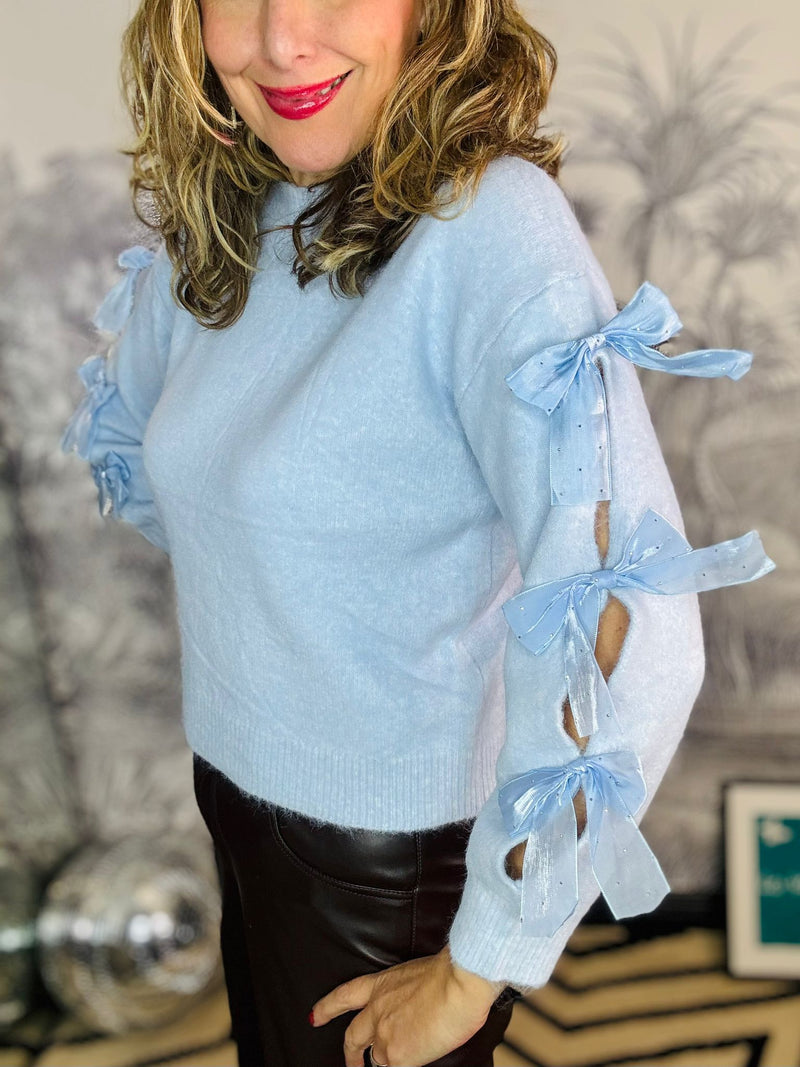 Coco Bow Sleeve Jumper