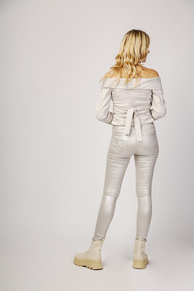 Samantha Silver Stretch Jeans
