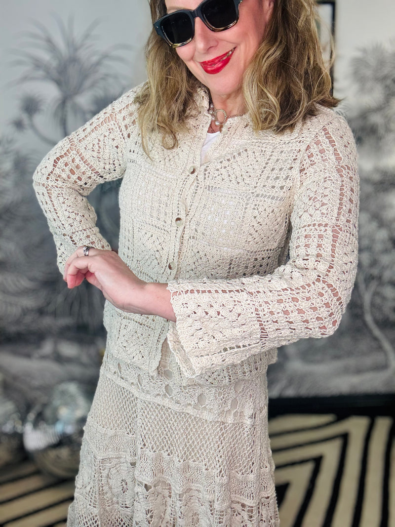 Enid Square Crochet Shirt