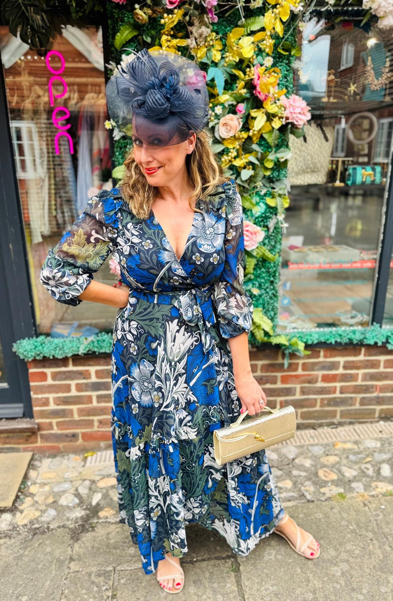 Chrysanthemum Maxi Wrap Dress