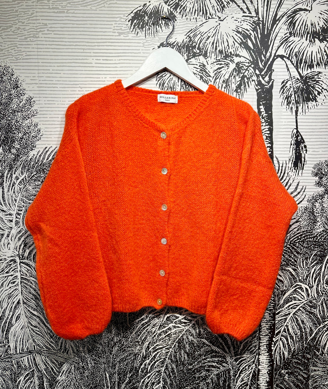 Claires Mohair Mix Crewneck Cardigan