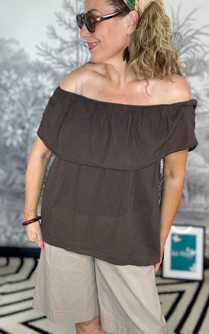 Conny Cotton Off-the-Shoulder Blouse