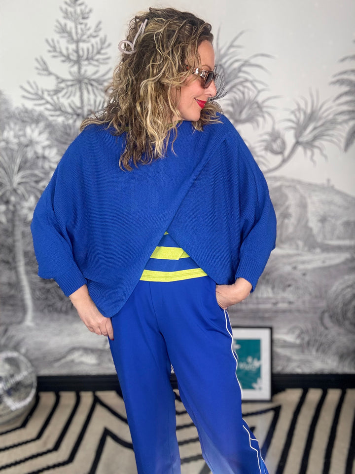 Cassie Crossover Jumper in Cotton/Acrylic
