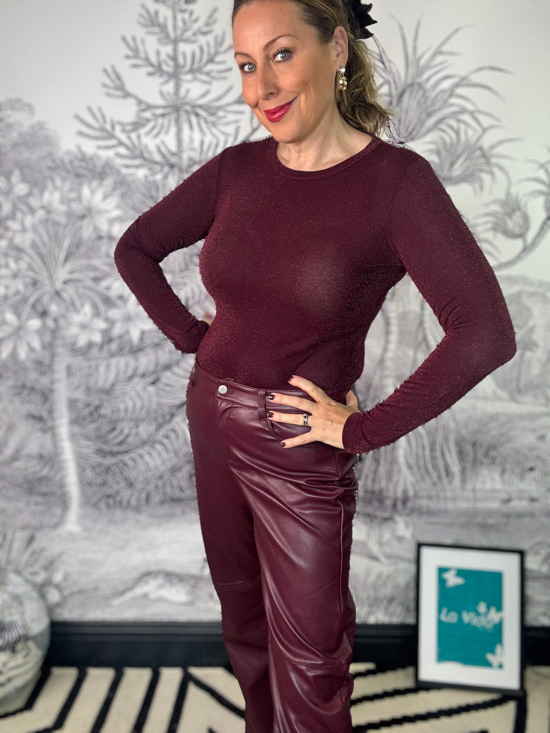 Faye Lurex Sparkle Top