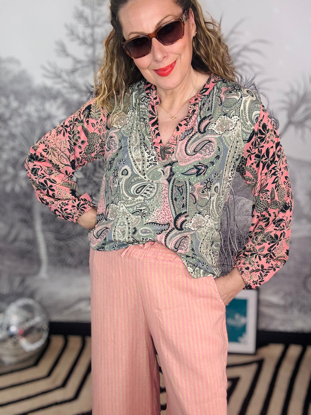 Luna Blouse in Cashmere Mix