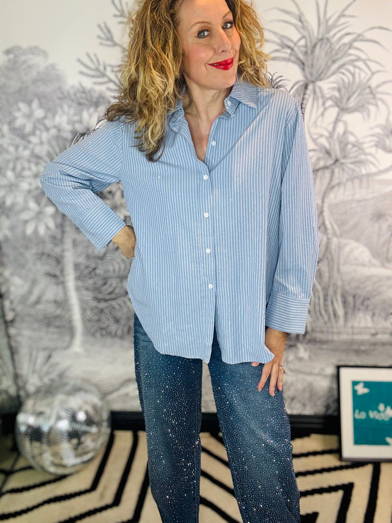 Starry Strass Sparkle Stone Shirt