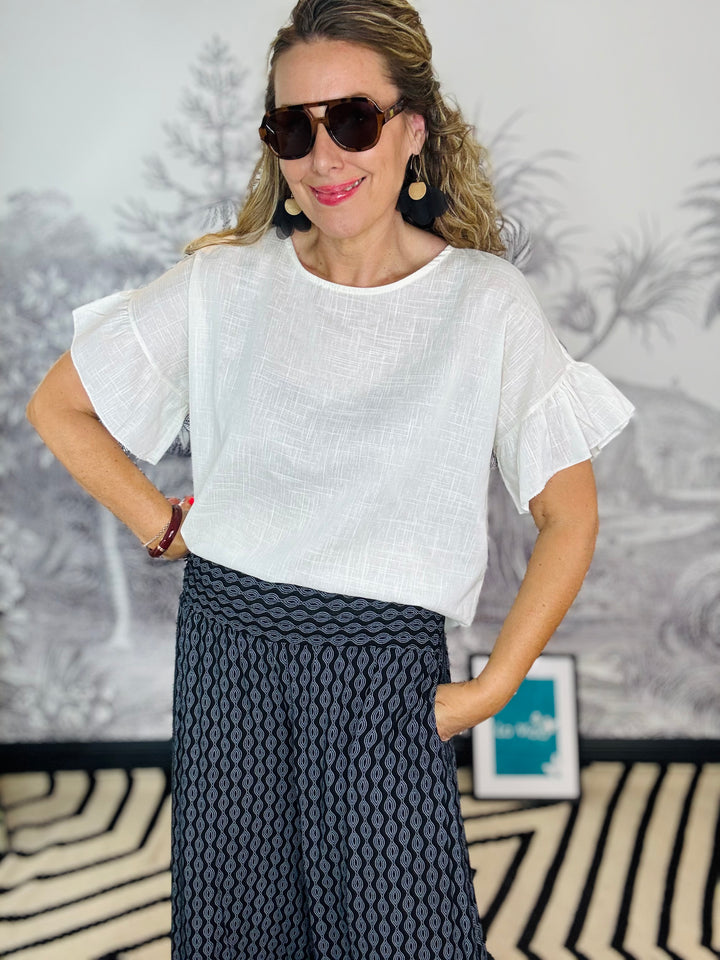 The Anastasia Frill Sleeve Blouse