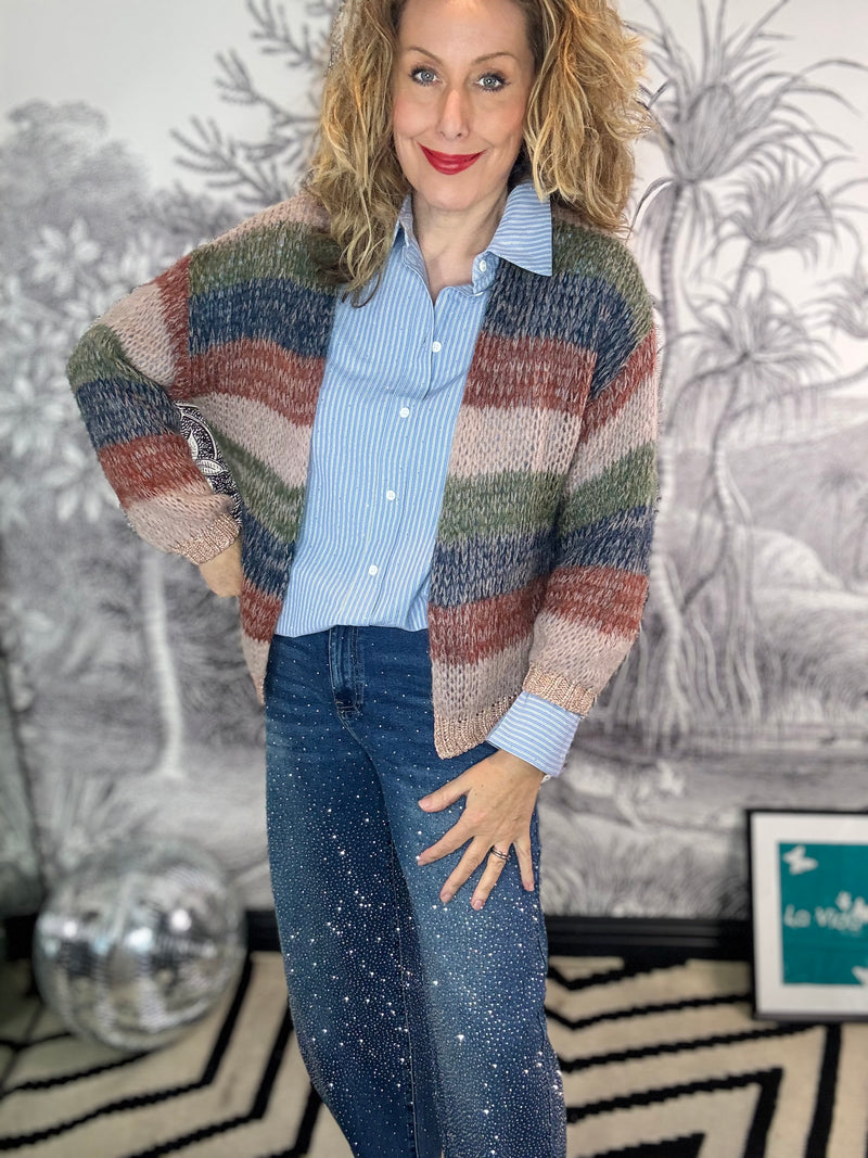 Filuca Striped Cardigan