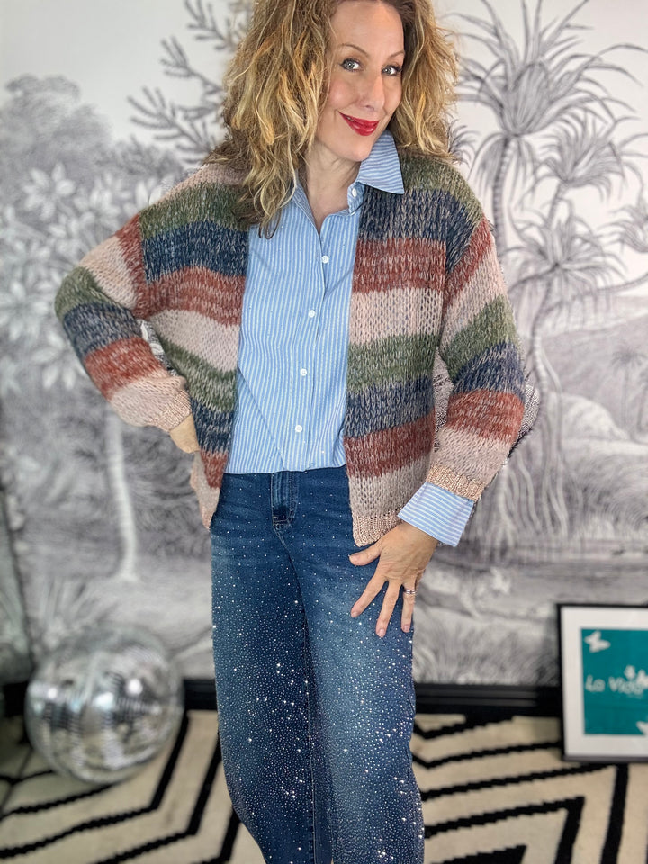 Filuca Striped Cardigan