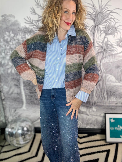 Filuca Striped Cardigan