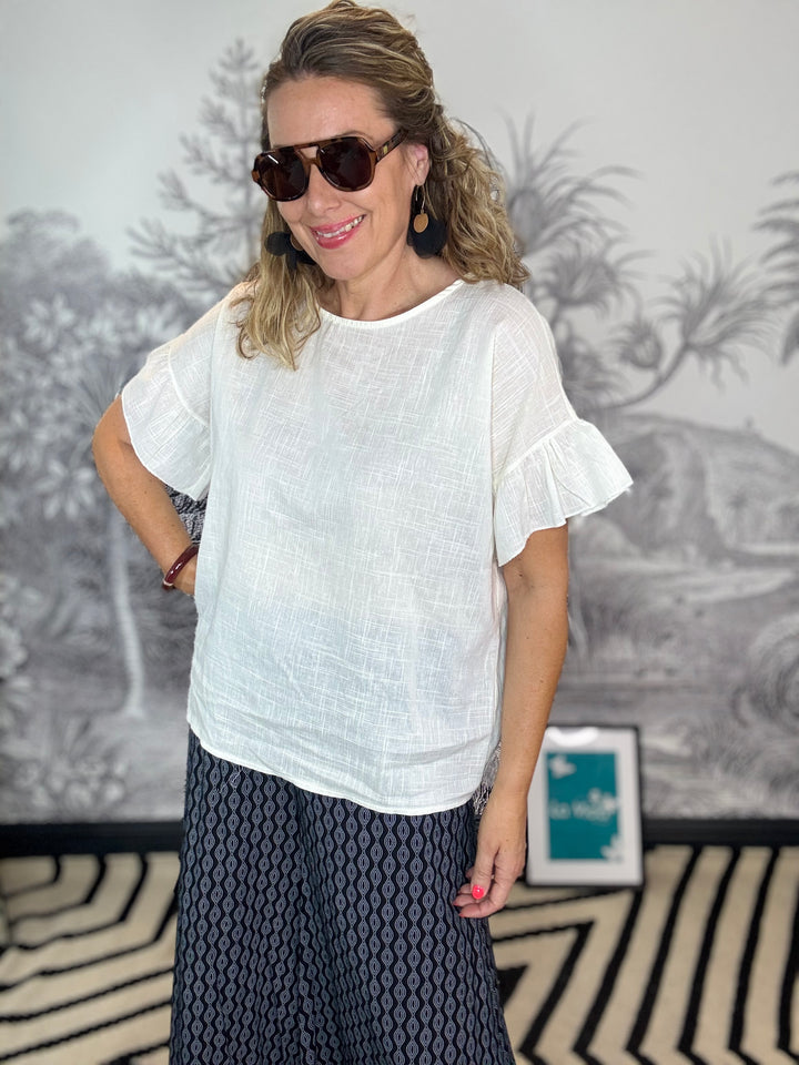 The Anastasia Frill Sleeve Blouse