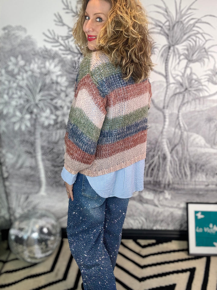 Filuca Striped Cardigan