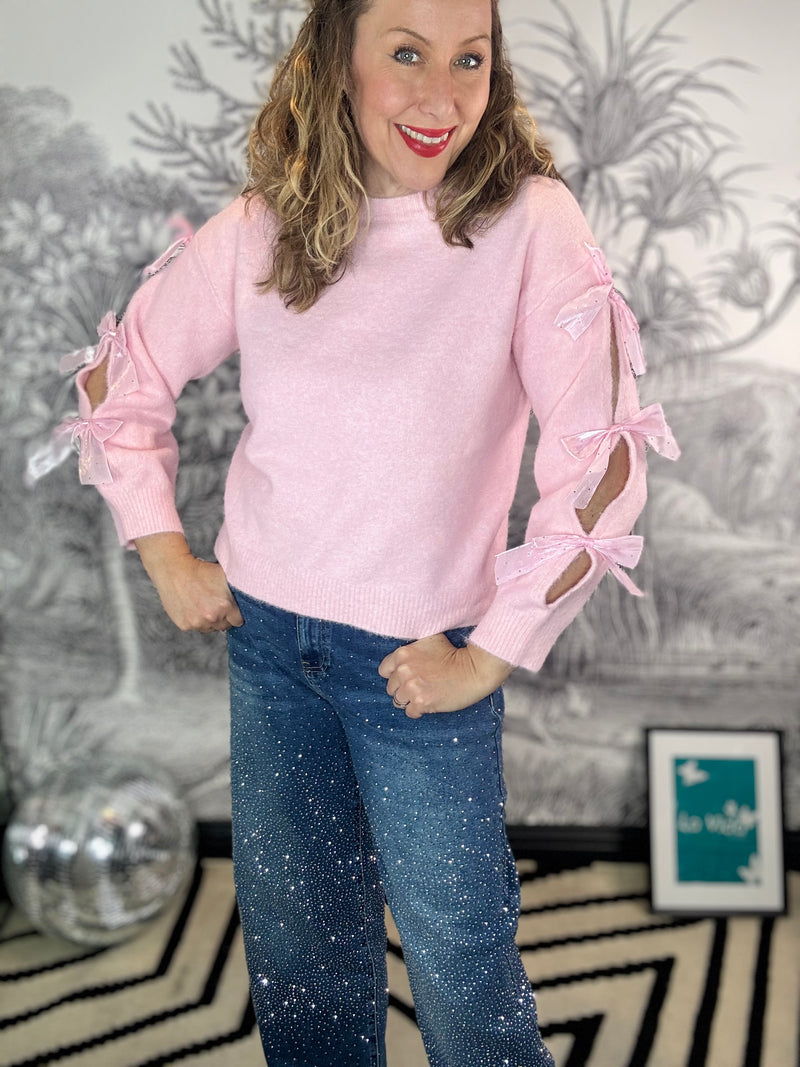 Coco Bow Sleeve Jumper