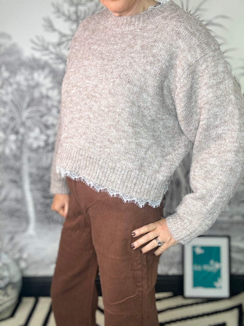 Raya Lace Trimmed Jumper