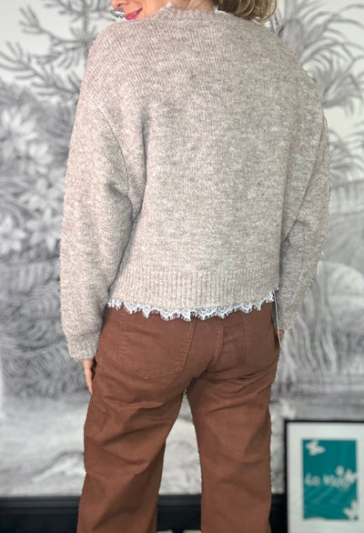 Raya Lace Trimmed Jumper