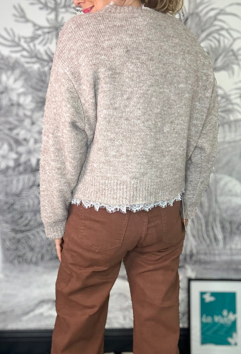 Raya Lace Trimmed Jumper