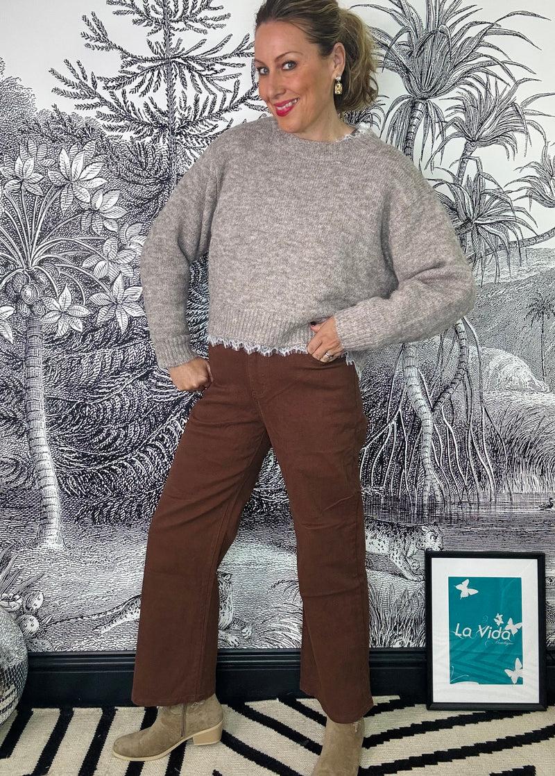 Raya Lace Trimmed Jumper