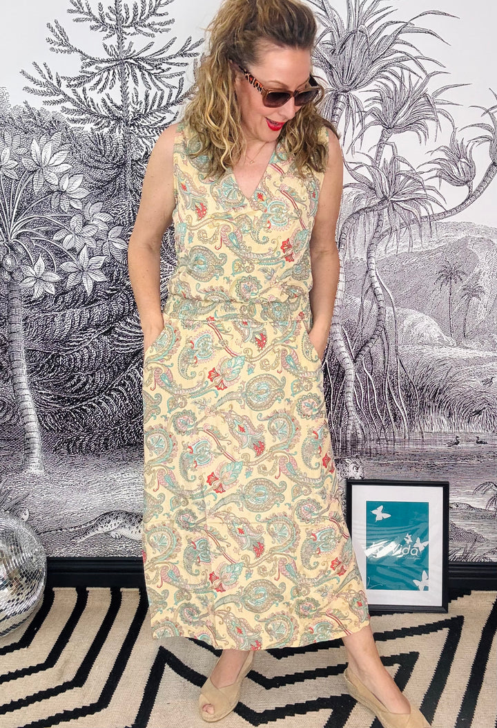 Luna Sleeveless Dress in Safari Passion