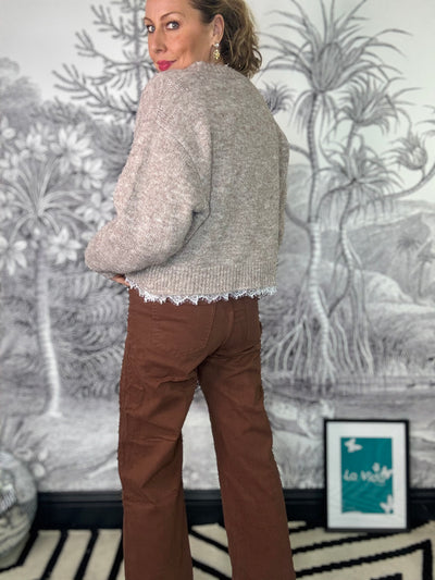 Raya Lace Trimmed Jumper