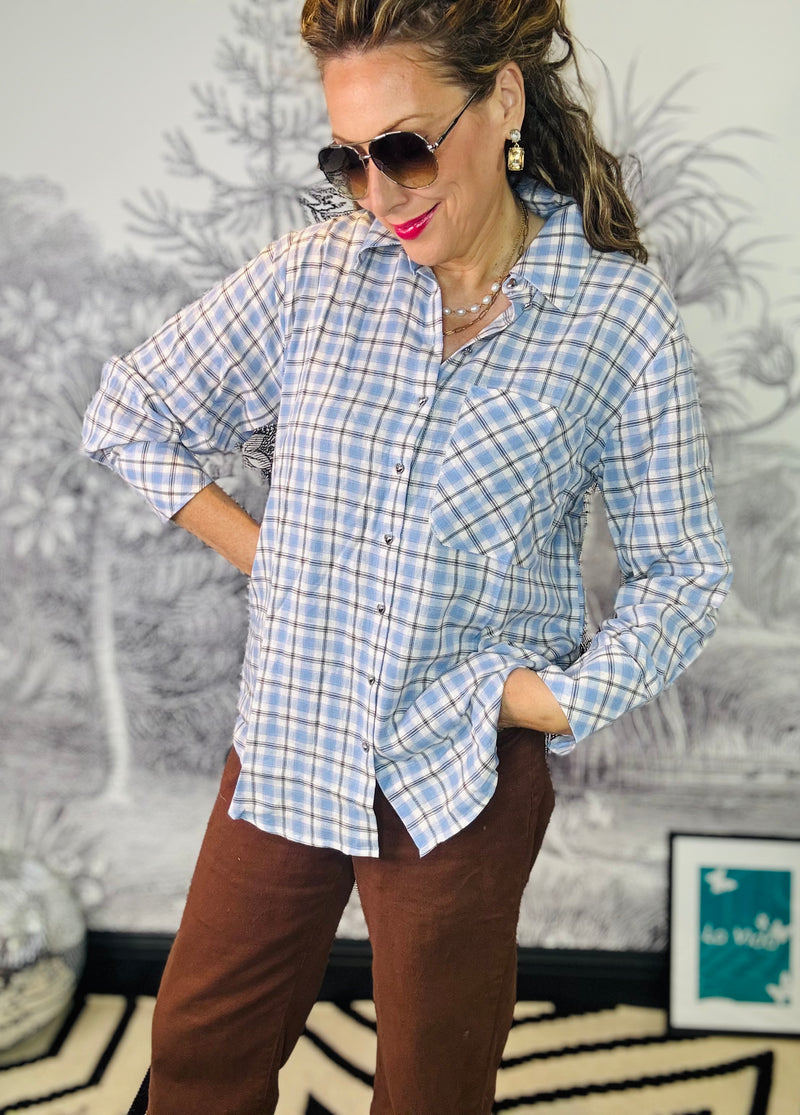 Walter Chequered Shirt with Heart Buttons