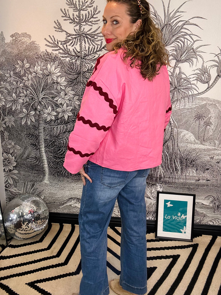 Rosella Ric Rac Pink Jacket