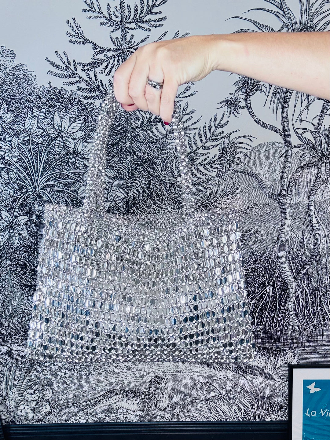Glam Crystal Beaded Grab Bag