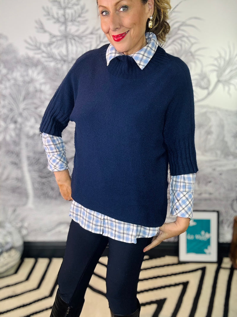 Hattie High Neck Short Sleeve Jumper