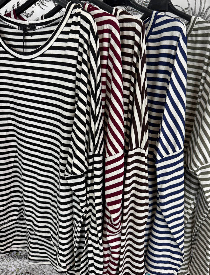 Donna Essential Stripe T Shirt