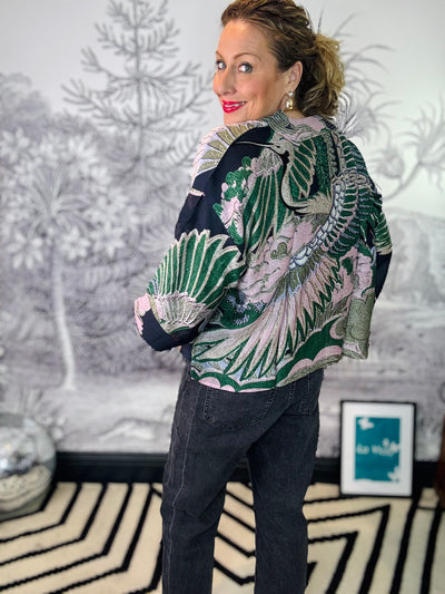 Crane Emerald Kimono