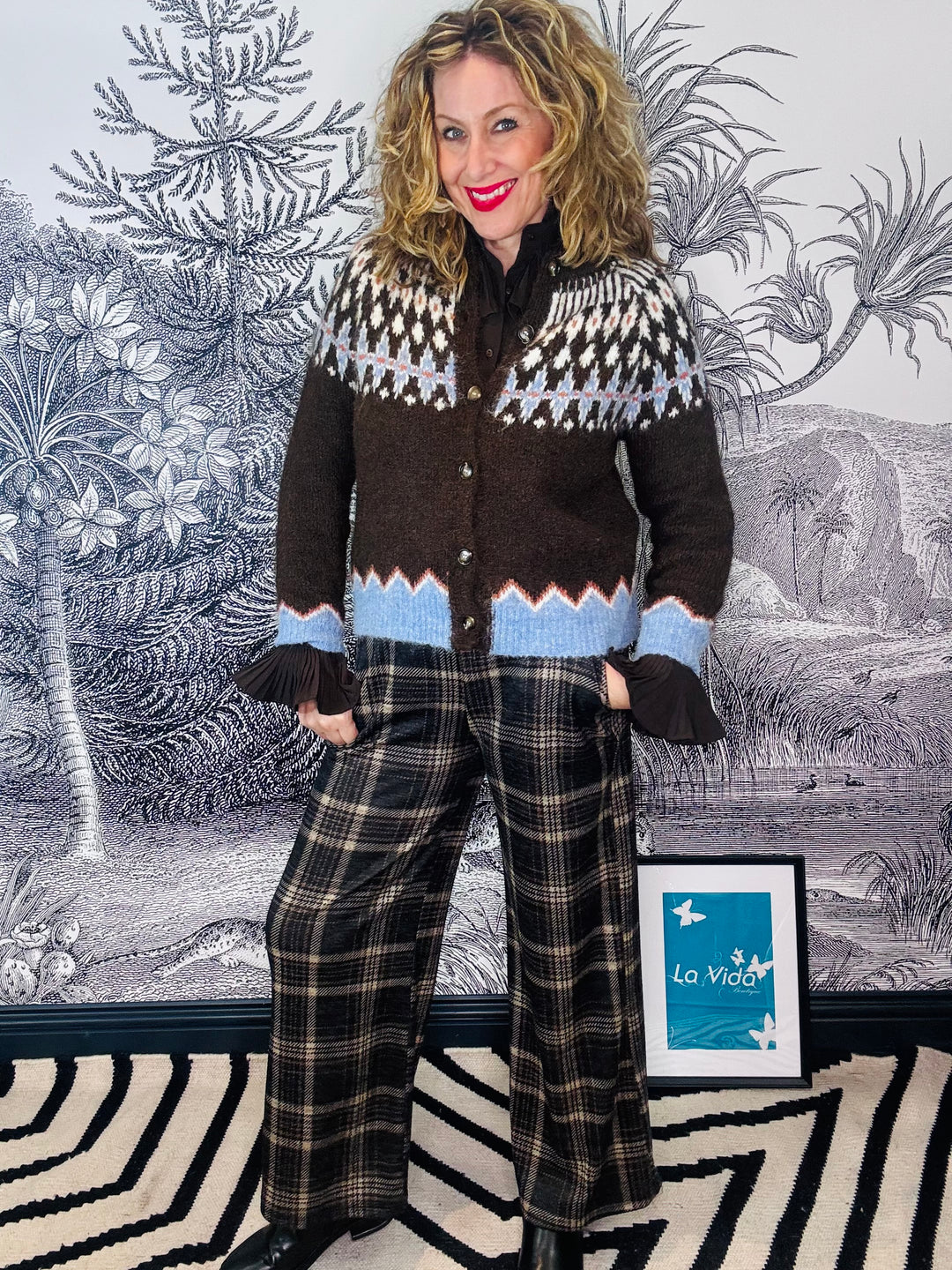 Robin Fairisle Knit Cardigan