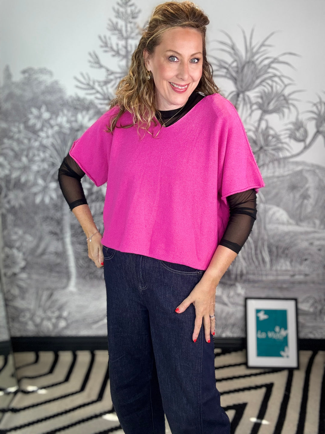 Donna Essential Boxy V Neck Best Selling Layering Jumper