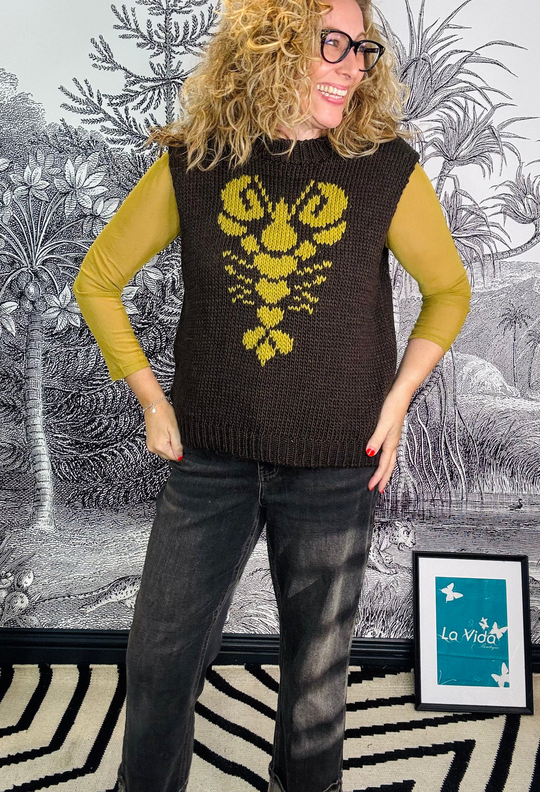 Lobster Knitted Tank Top