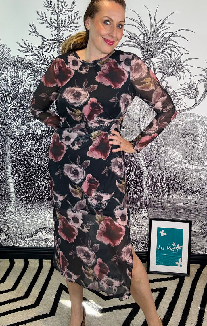 Rosey Mesh Dress