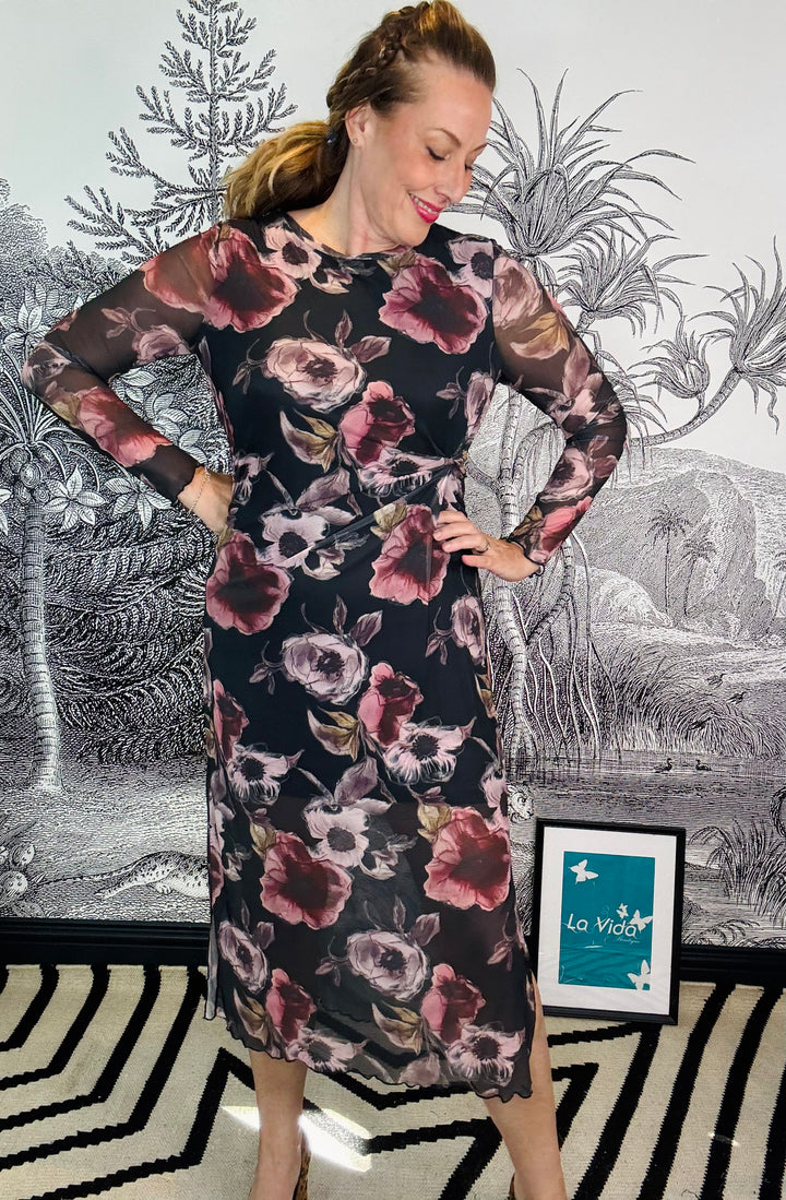Rosey Mesh Dress