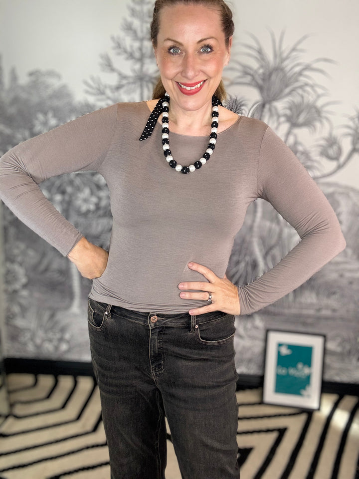 Posy Tied Polka Dot Necklace