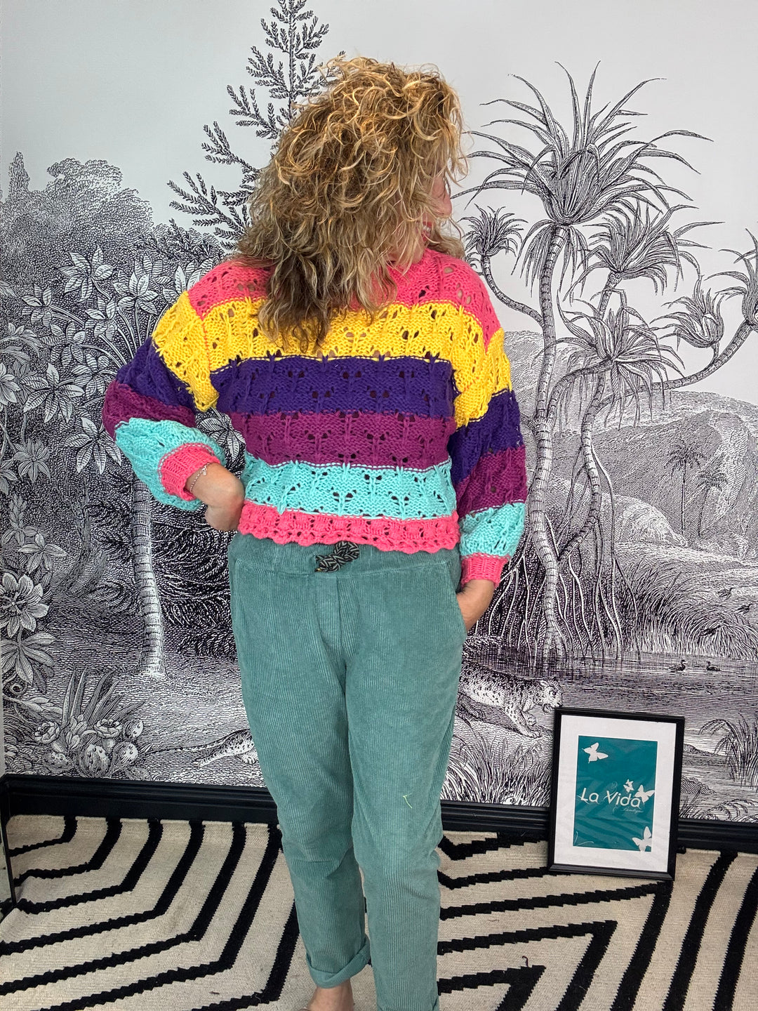 Ciara Cropped Crochet Jumper