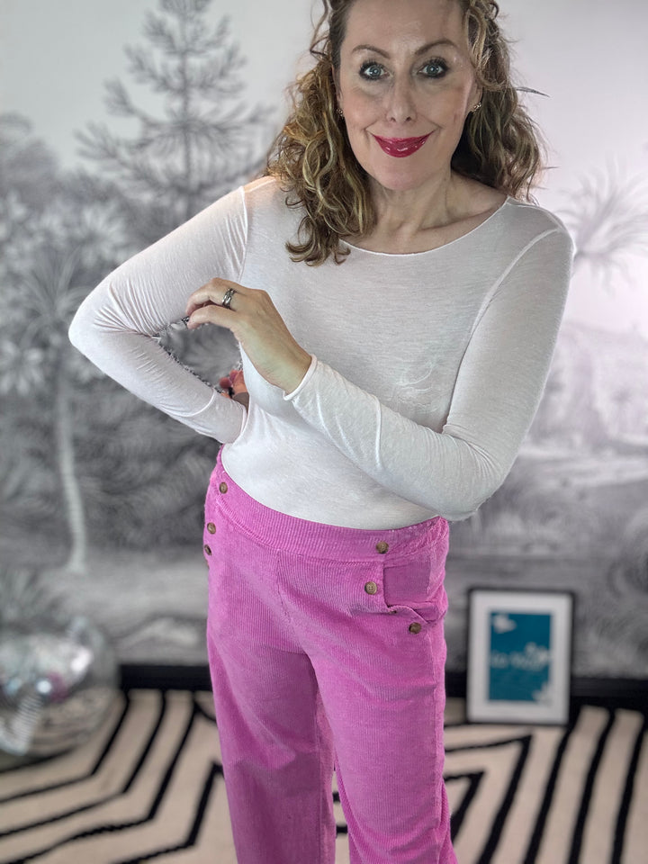 Sarah Super Soft plain Cashmere Layering Top