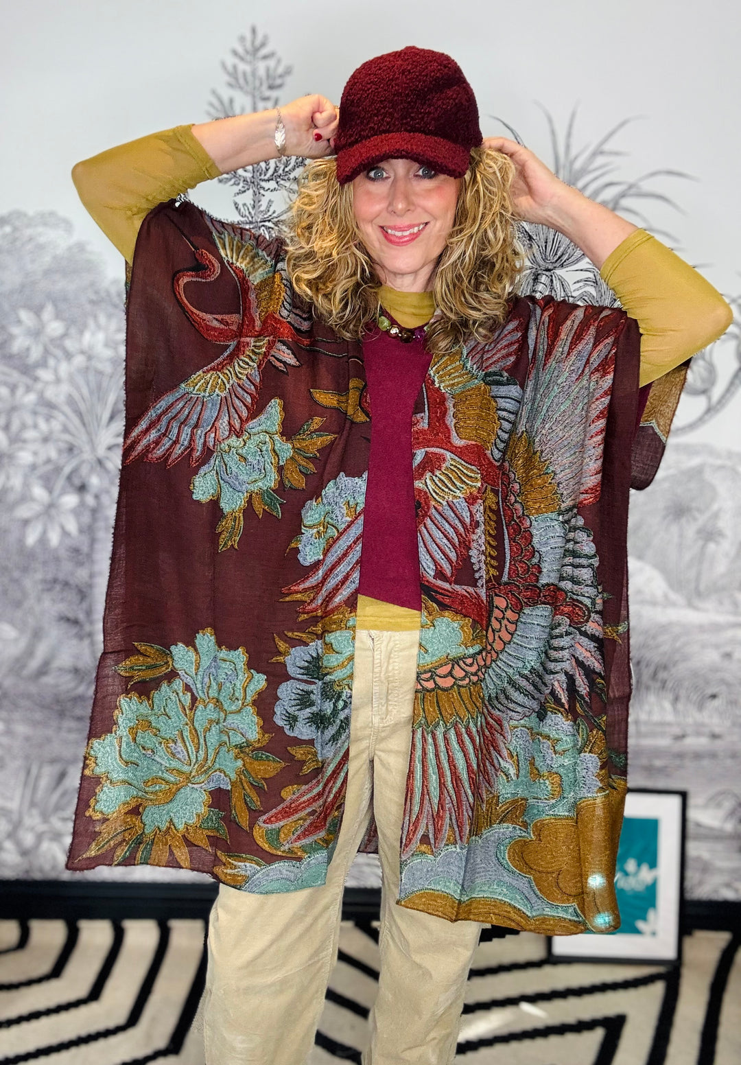 Crane Brown Wool Throwover