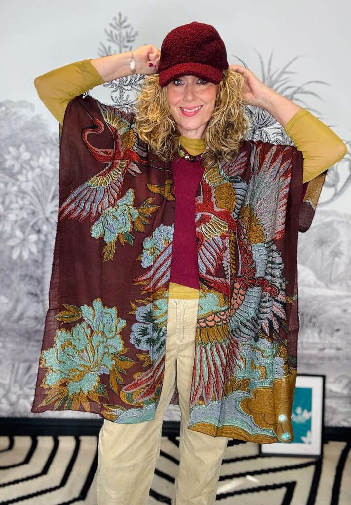Crane Brown Wool Throwover
