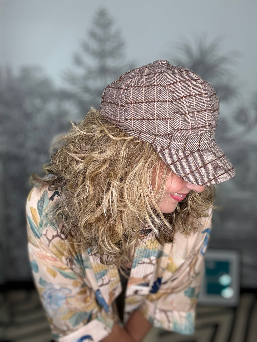 Rosina checked cap