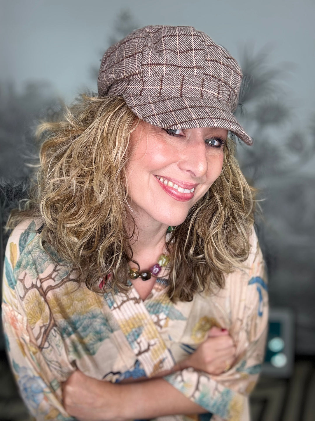 Rosina checked cap