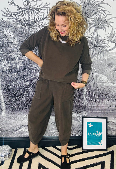 Geneva Baby Corduroy Top & Barrel Trouser Co-ord Set