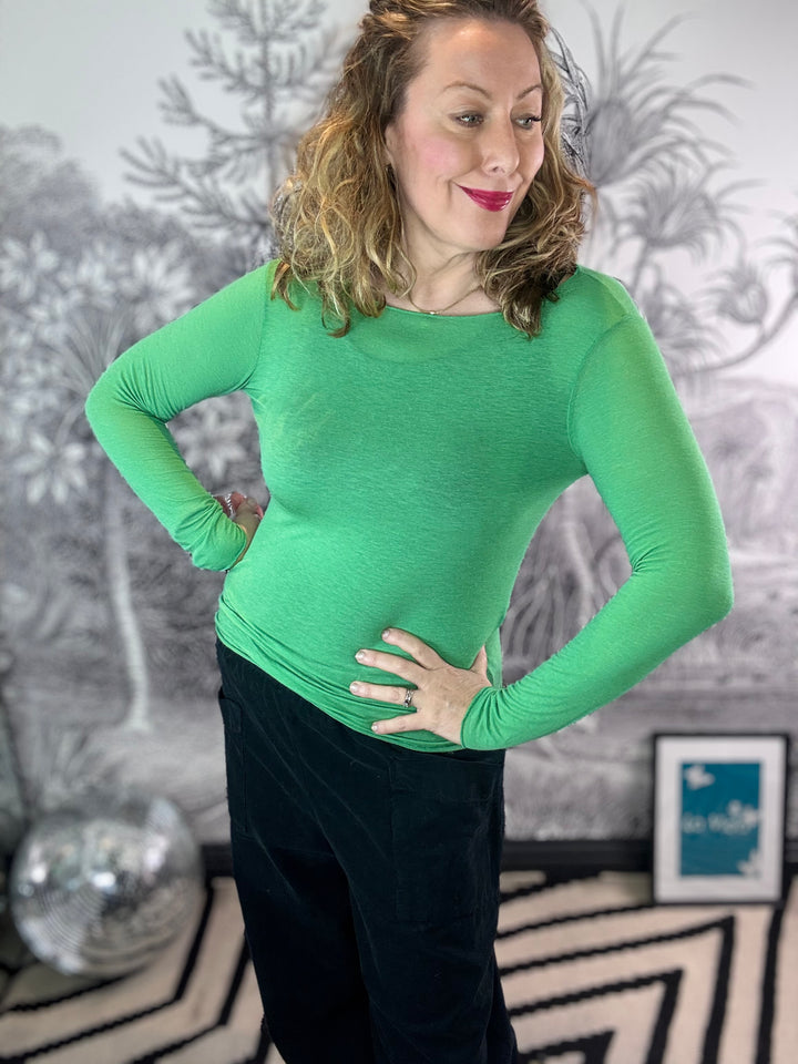 Sarah Super Soft plain Cashmere Layering Top