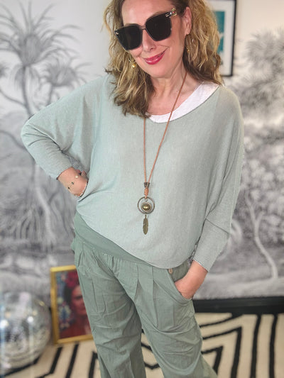 Lucy Double Layer Top with Necklace